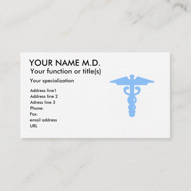 Tarjeta De Visita Médico 1 (Anverso)