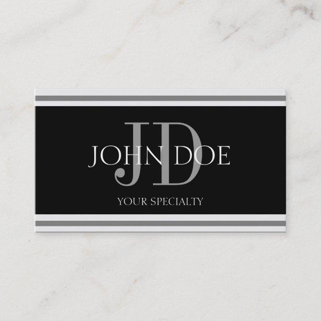 Tarjeta De Visita Médico B/B horizontal (Anverso)