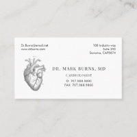 Médico cardiólogo corazón anatómico cita