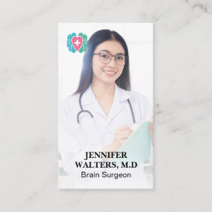 Tarjeta De Visita Médico con portapapeles