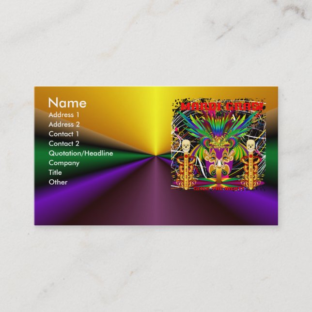 Tarjeta De Visita Médico-Cráneo V-3-T de la bruja del carnaval (Anverso)