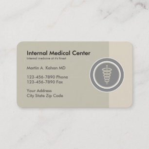 Tarjeta De Visita Médico de Medicina Interna