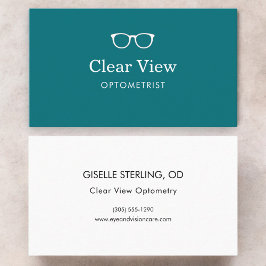 Tarjeta De Visita Médico de Oftalmología Optometría