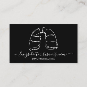 Tarjeta De Visita médico de pulmones