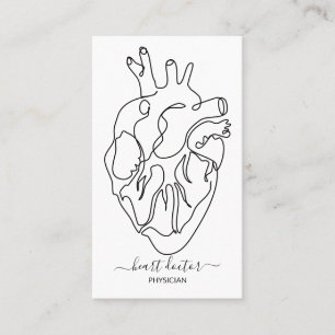 Tarjeta De Visita médico del corazón