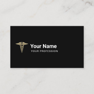 Tarjeta De Visita Médico Enfermera Caduceo Médico Personalizado