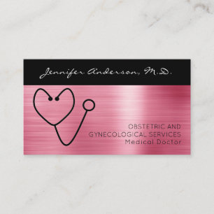 Tarjeta De Visita Médico Ginecólogo Obstetra