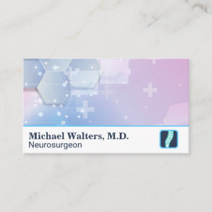 Tarjeta De Visita Médico   Logo de Columna Lumbar