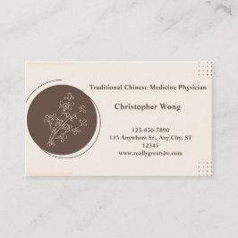 Tarjeta De Visita Médico médico/chino tradicional