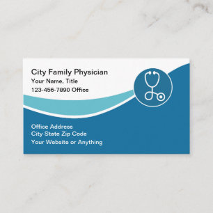 Tarjeta De Visita Médico Médico moderno