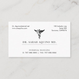 Tarjeta De Visita Médico Médico Negocios Y Nombramiento