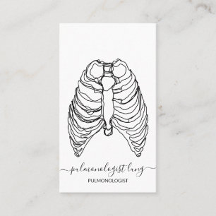 Tarjeta De Visita médico neumólogo pulmonar