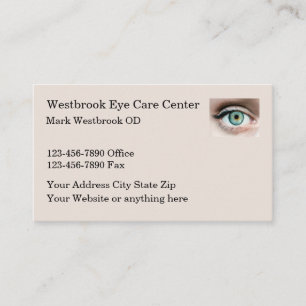 Tarjeta De Visita Médico Oculista Oftalmólogo Cuidado de Ojos
