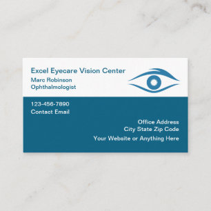 Tarjeta De Visita Médico Oftalmólogo Ojos Visión