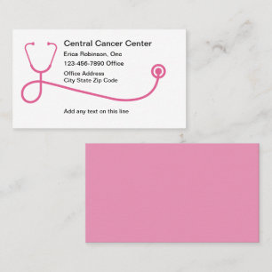 Tarjeta De Visita Médico oncólogo médico contra el cáncer