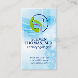 Tarjeta De Visita Médico Otolaringólogo