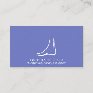 Tarjeta De Visita Médico Podólogo de Cuidados Simples para los Pies