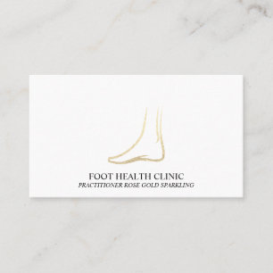 Tarjeta De Visita Médico Podólogo de Gold Foot Care