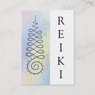Tarjeta De Visita Médico principal de Reiki de la geometría sagrad