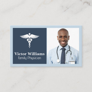 Tarjeta De Visita Médico Sonriente   Logotipo sanitario
