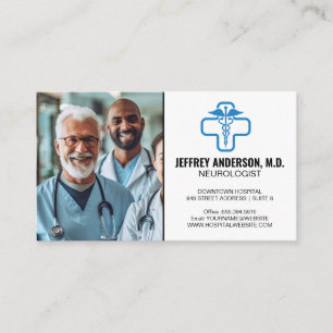 Tarjeta De Visita Médicos sonriendo   Logotipo
