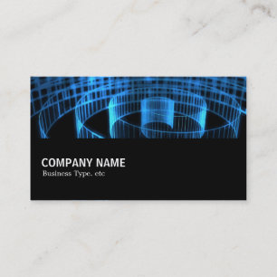 Tarjeta De Visita Medio camino 028 - Espiral azul