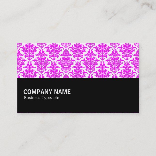 Tarjeta De Visita Medio camino 057 - Magenta Damask (Anverso)
