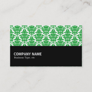 Tarjeta De Visita Medio camino 064 - Damasco verde de hierba