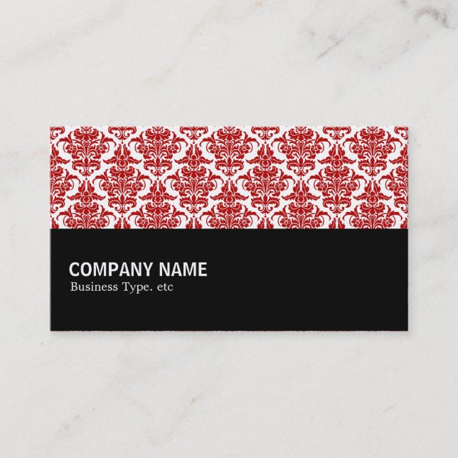 Tarjeta De Visita Medio camino 073 - Ruby Damask (Anverso)