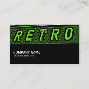 Tarjeta De Visita Medio camino 091 - Retro es Verde