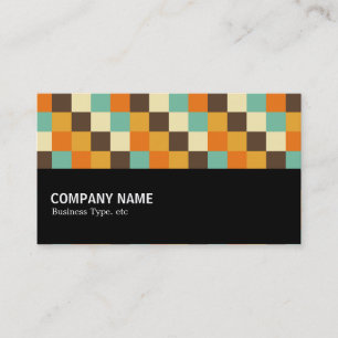 Tarjeta De Visita Medio camino - Cuadrados de color 05