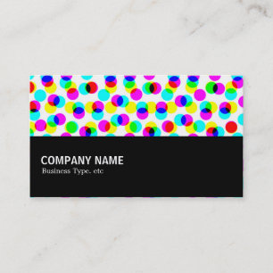 Tarjeta De Visita Medio camino - Patrón de semitono de color