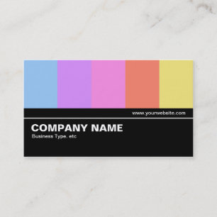 Tarjeta De Visita Medio camino V2 06 - Barras de color