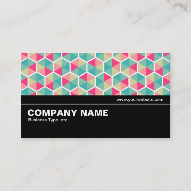 Tarjeta De Visita Medio camino V2 - Modelo de hexágono 02 (Anverso)