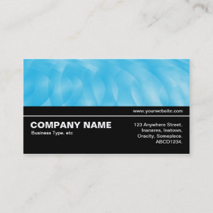 Tarjeta De Visita Medio camino V3 011 - Curvas azules