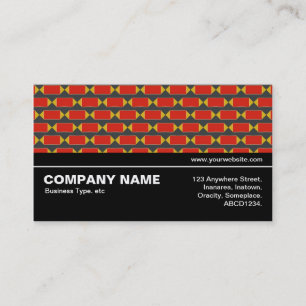 Tarjeta De Visita Medio camino V3 026 - Patrón geométrico 012