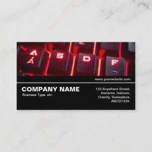 Tarjeta De Visita Medio camino V3 - Teclado brillante