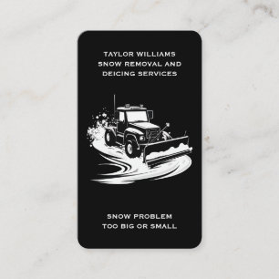 Tarjeta De Visita Medios sociales Nieve y servicios de eliminación d