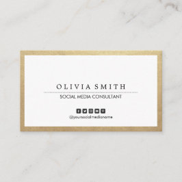 Tarjeta De Visita Medios sociales polivalentes de la moderna fronter