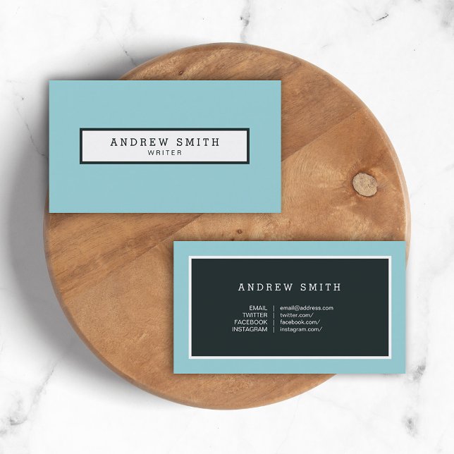 Tarjeta De Visita Medios sociales profesionales de escritores de col (Subido por el creador)