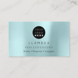 Tarjeta De Visita Medios sociales TwitterYouTubeInstagraFaceFB Aqua