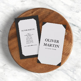 Tarjeta De Visita Medios sociales verticales clásicos