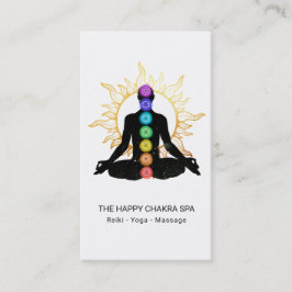 Tarjeta De Visita *~* Meditación curativa de Chakra Sol de Lotus Pos
