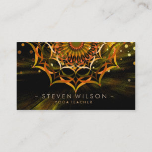 Tarjeta De Visita Meditación de la flor de Lotus de la yoga del