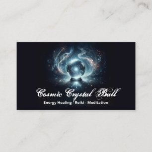 Tarjeta De Visita Meditación de Reiki de Energía de Bola de Cristal 