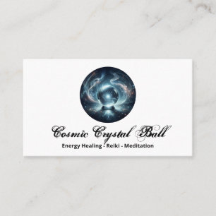 Tarjeta De Visita Meditación de Reiki de Energía de Bola de Cristal