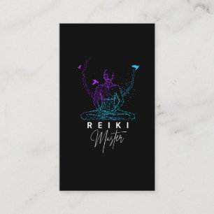 Tarjeta De Visita Meditación de Terapia Energética Maestra de Reiki