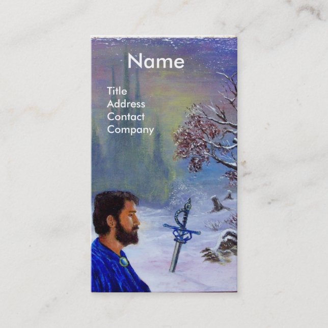 Tarjeta De Visita MEDITACIÓN DE UN Monograma KNIGHT (Anverso)