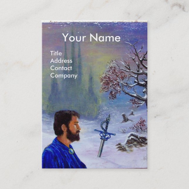 Tarjeta De Visita MEDITACIÓN DE UN Monograma KNIGHT (Anverso)