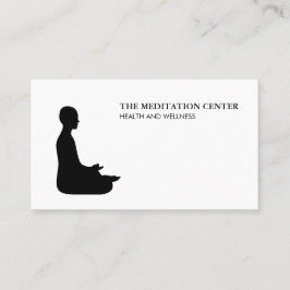 Tarjeta De Visita Meditación Salud y Bienestar